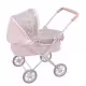 Детска количка за кукли "Емма" в розово и сиво