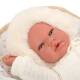 Кукла-бебе Александра със спален чувал в бежово - 40 см