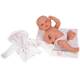 Кукла-бебе Ария с аксесоари за след баня в бяло - 38 см