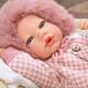 Кукла-бебе Мануела с бяла чанта и възглавничка - 40 см