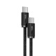 Кабел за данни Baseus Dynamic 3, Type-C - Type-C, 100W, PD, 1.0m, Черен - 40421