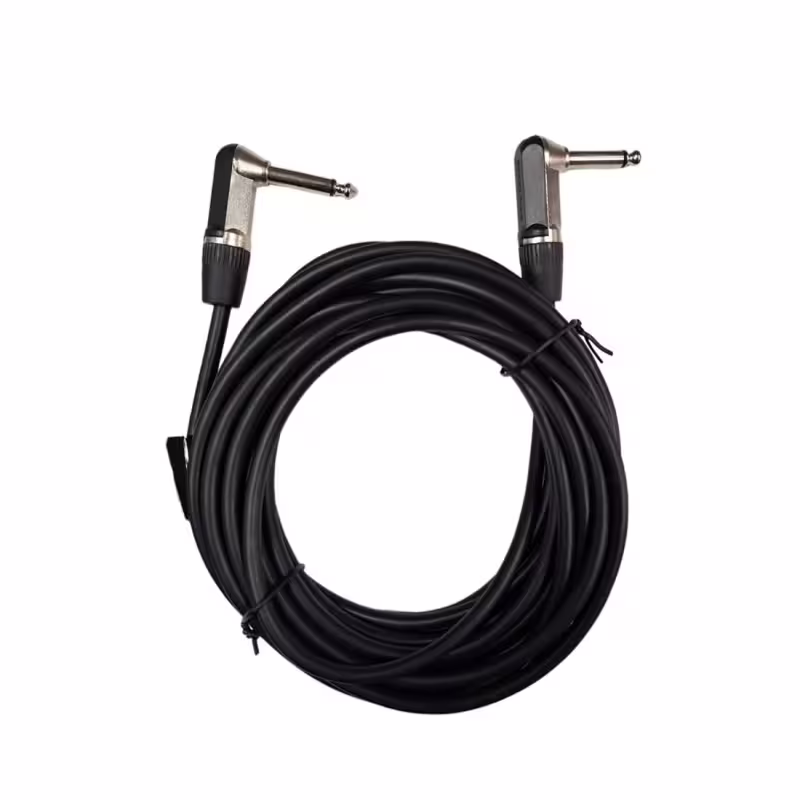 Кабел за китара, синтезатор, ъглов, MONO, 6,3mm JACK(м), 6m