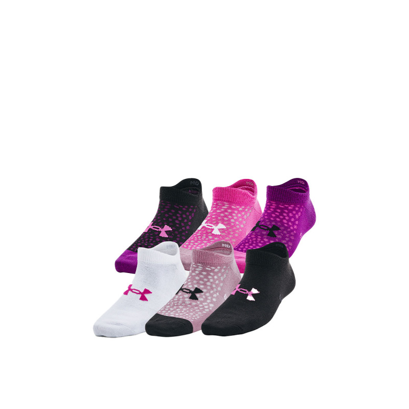 UNDER ARMOUR 6-Packs Essential No Show Youth Socks Multicolor
