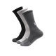 UNDER ARMOUR 3-Packs Heatgear Crew Socks Black/White/Grey