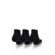 UNDER ARMOUR 3-Packs Heatgear Low Cut Socks Black