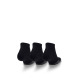 UNDER ARMOUR 3-Packs Heatgear Low Cut Socks Black