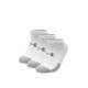 UNDER ARMOUR 3-Packs Heatgear No Show Socks White