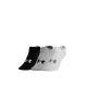 UNDER ARMOUR 3-Packs Essential Ultra Low Cut Socks Black/Grey/White