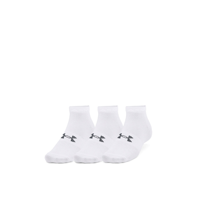 UNDER ARMOUR 3-Packs Essential Low Cut Socks White