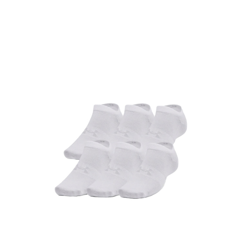 UNDER ARMOUR 6-Packs Essential No Show Socks White