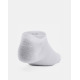 UNDER ARMOUR 6-Packs Essential No Show Socks White