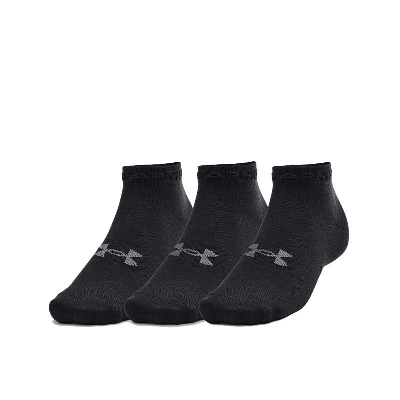 UNDER ARMOUR 3-pack Essential Low Cut Socks Black