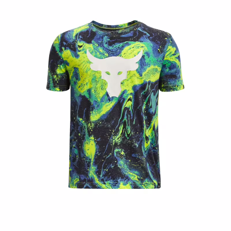 UNDER ARMOUR x Project Rock Marble All Over Print Tee Multicolor