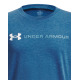 UNDER ARMOUR Logo Wordmark Boys' Тее Blue