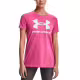 UNDER ARMOUR Sportstyle Logo Tee Pink/White