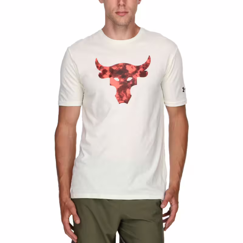UNDER ARMOUR x Project Rock Brahma Bull Tee White/Red