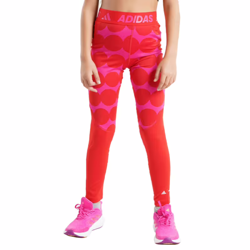 ADIDAS x Marimekko Techfit Primegreen Aeroready Leggings Red