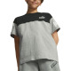 PUMA Power Colorblock Tee Grey/Black
