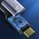 Кабел DeTech, Type-C - Type-C, 100W, 4K, 20GB/s, PD, 1.0m, Черен - 18382
