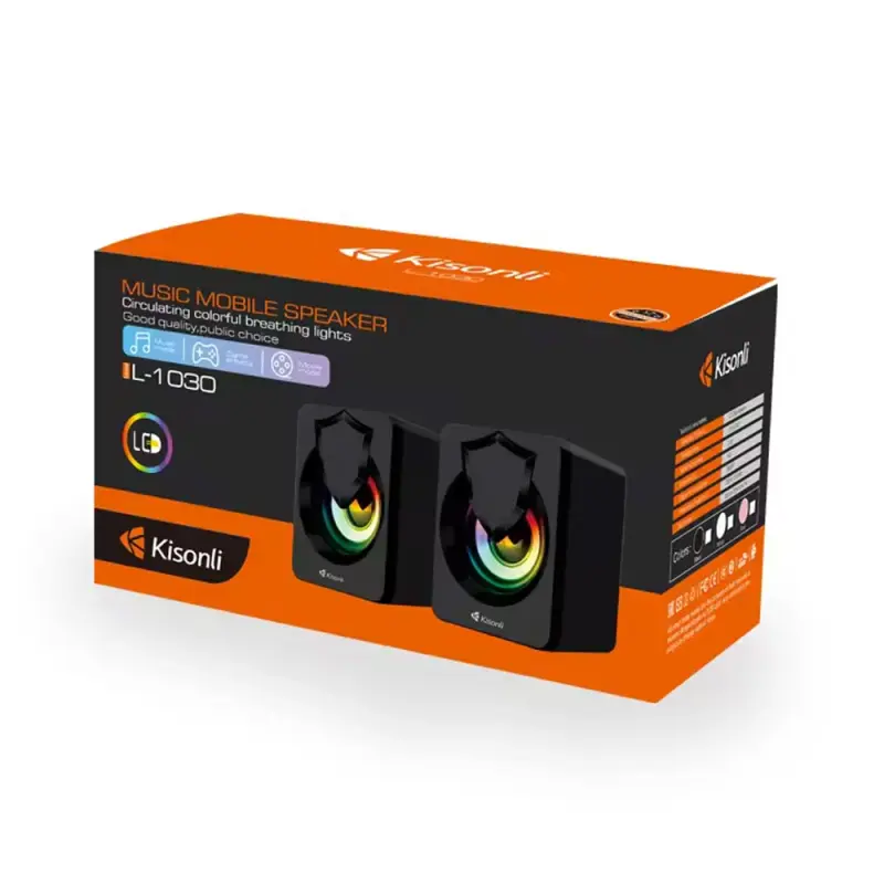 Тонколони Kisonli L-1030, AUX, 2x2.5W, Черен - 22242