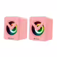 Тонколони Kisonli L-1040, AUX, 2x2.5W, Розов - 22246