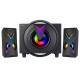 Тонколони Kisonli TM-1000U, Bluetooth, USB, AUX, SD, FM, 8W+2x4W, Черен - 22220