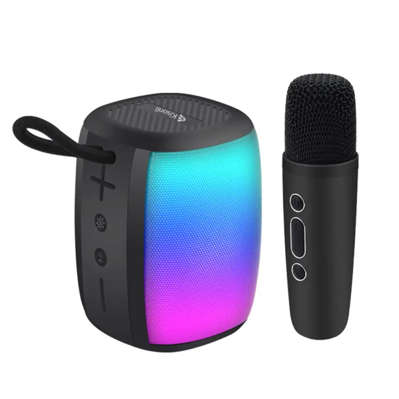 Тонколона Kisonli LED-805, Bluetooth, USB, SD, AUX, FM, Черен - 22316