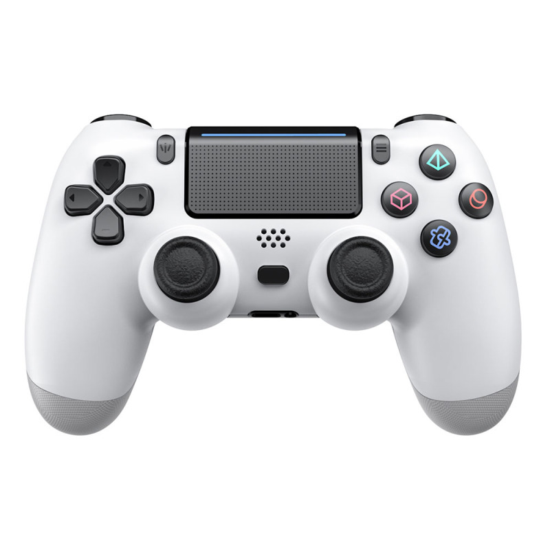 Безжичен джойстик No brand 5005B, За Play Station 4, Бял - 13079