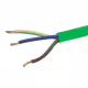 Кабел трижилен, захранващ, кръгъл, мрежови, зелен, ШВПС-Б, 3x1mm2