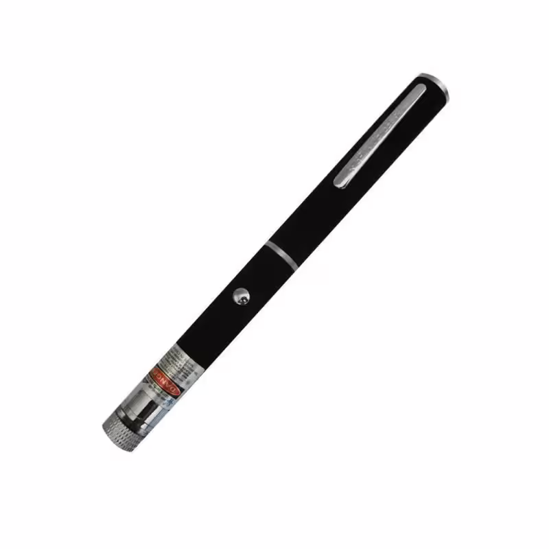 Лазерна показалка, зелена светлина, 5 приставки, 5mW, 532nm