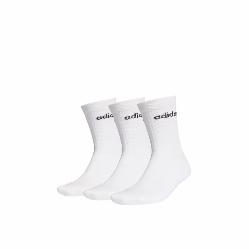 ADIDAS 3-Packs Half-Cushioned Crew Socks White