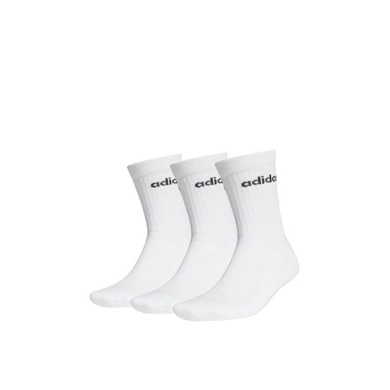 ADIDAS 3-Packs Half-Cushioned Crew Socks White