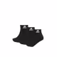 ADIDAS 3-Packs Training Ankle Socks Black