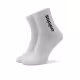 ADIDAS 3-Packs Linear Logo Half-Crew Cushioned Socks White