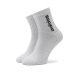 ADIDAS 3-Packs Linear Logo Half-Crew Cushioned Socks White