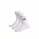 ADIDAS 3-Packs Light Crew Socks White