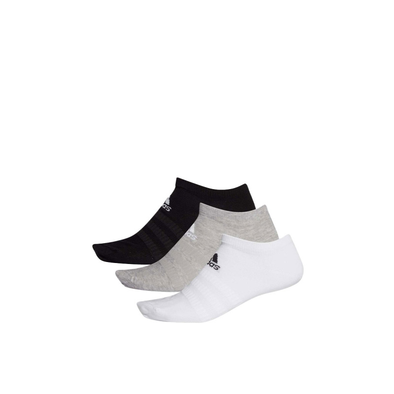ADIDAS 3-Packs Lightweight Low Cut Socks Black/Grey/White