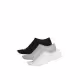 ADIDAS 3-Packs Light No Show Socks Black/Grey/White
