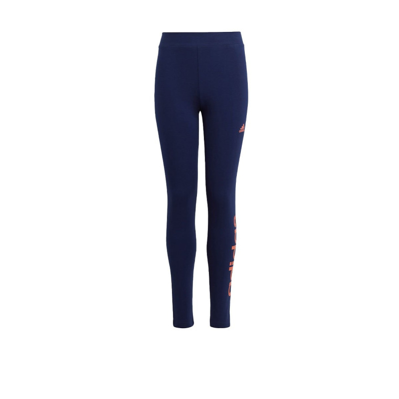 ADIDAS Essentials Linear Logo Cotton Leggings Blue