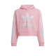 ADIDAS Originals Adicolor Cropped Hoodie Pink