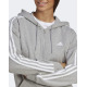 ADIDAS Essentials 3-Stripes French Terry Full-Zip Hoodie Grey