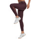 ADIDAS Techfit V-Shaped Elastic 7/8 Leggings Burgundy