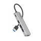 USB хъб Earldom ET-HUB12, USB 2.0, 5 Порта, Сив - 12069