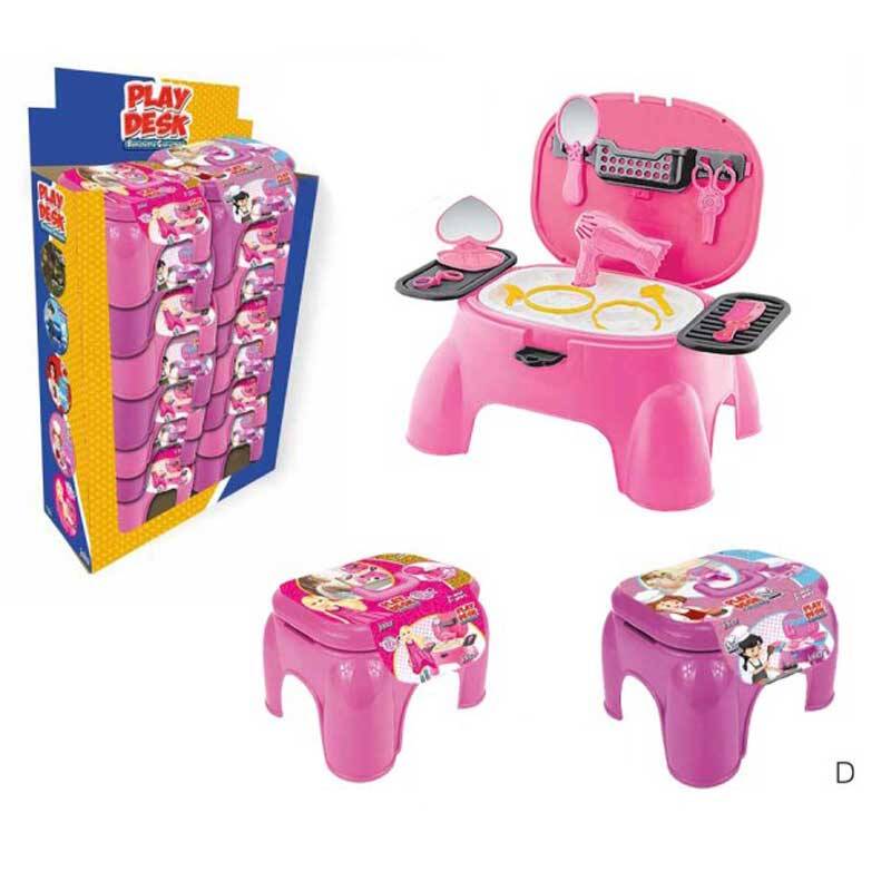Цветно столче за игра с аксесоари за момиче