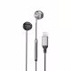 Слушалкa за мобилни устройства Earldom ET-E67, Lightning, Mикрофон, Сив - 20749