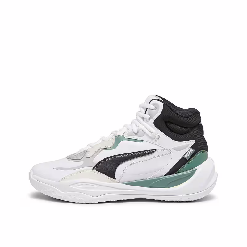 PUMA Playmaker Pro Mid Plus Basketball Shoes White/Multi