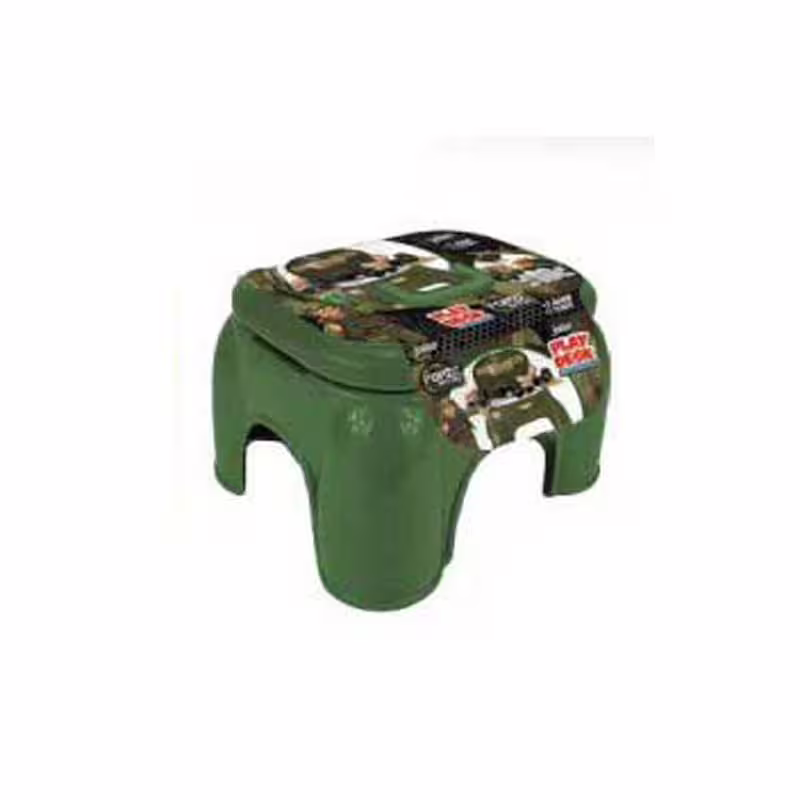 Забавно столче за игра с аксесоари за момче, военен комплект