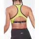 REEBOK Lux Vector Racer Sport Bra Yellow