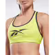 REEBOK Lux Vector Racer Sport Bra Yellow