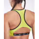 REEBOK Lux Vector Racer Sport Bra Yellow